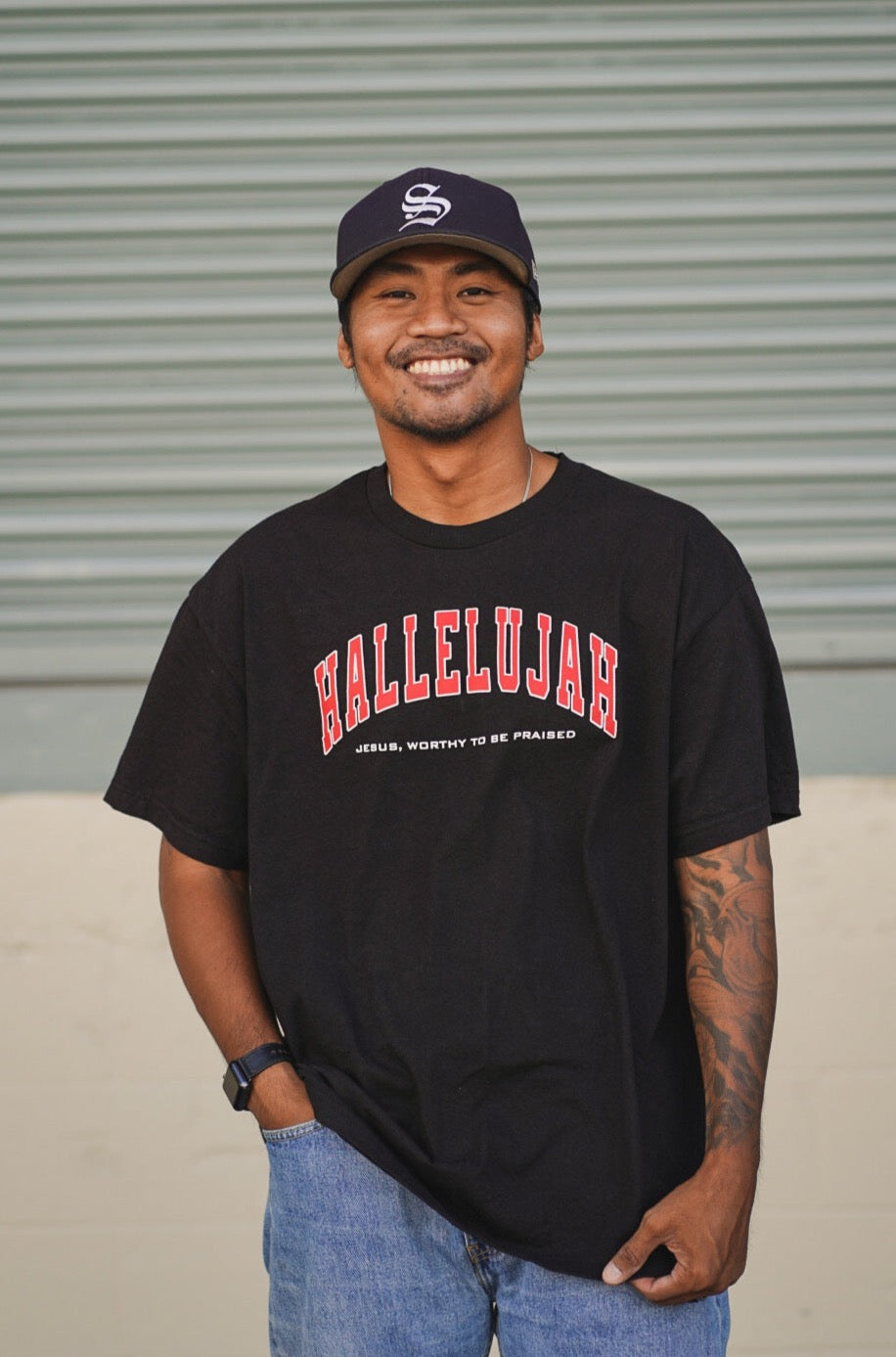 HALLELUJAH TEE (BLACK)